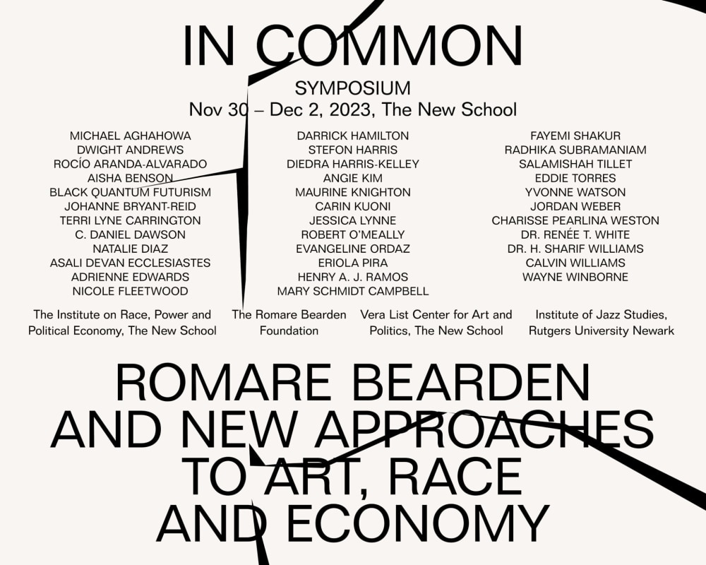 In Common: Romare Bearden and New Approaches to Art, Race &amp; Economy