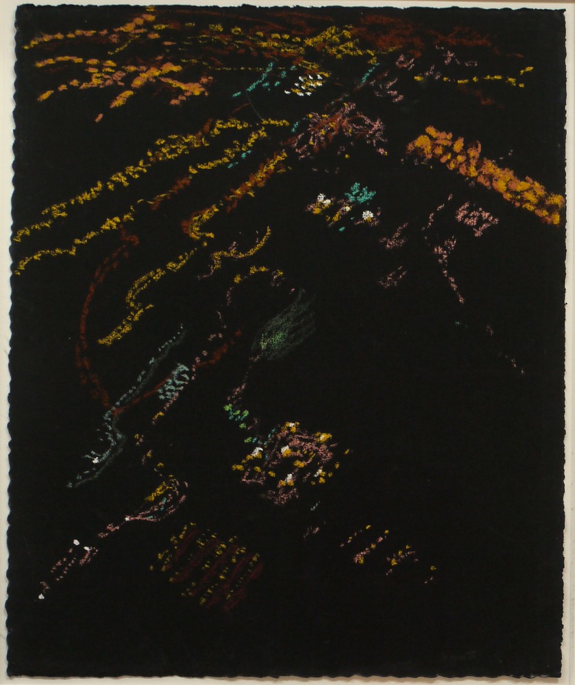 Night Lights, Reclining Plane I, 2007, Pastel on paper