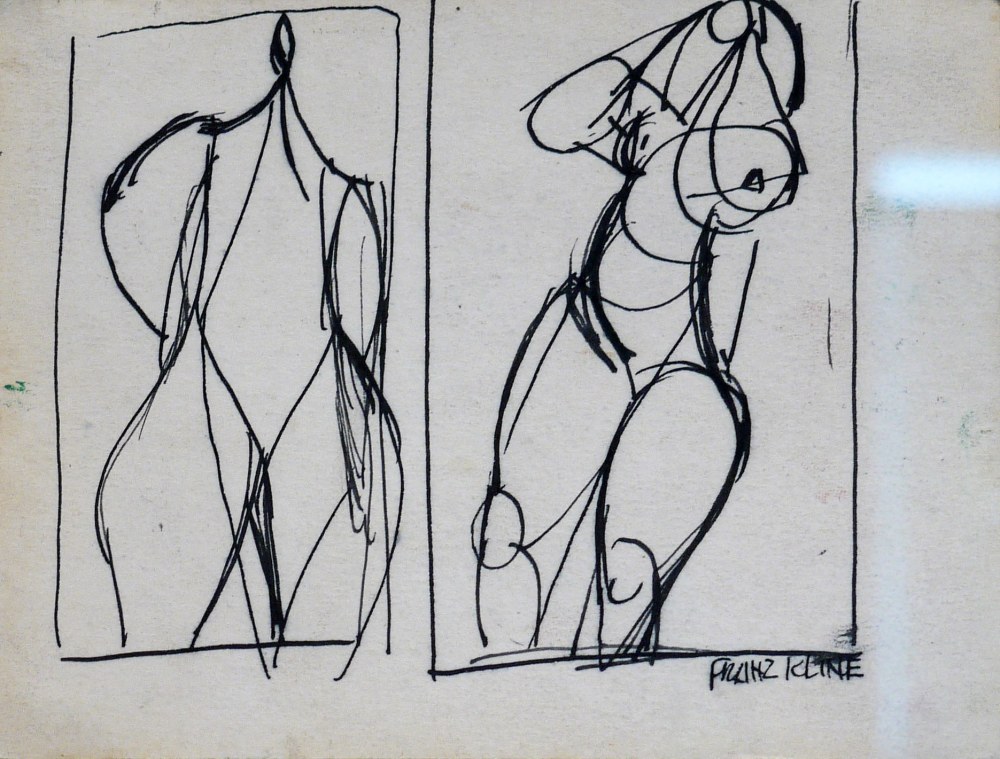 Franz Kline 2 Sketches of Single Figures, n.d.