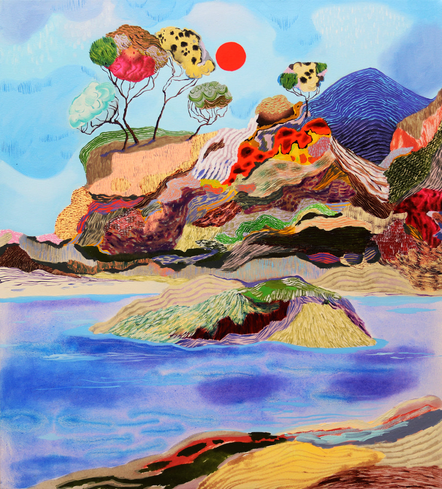 painting on canvas by MELANIE DANIEL