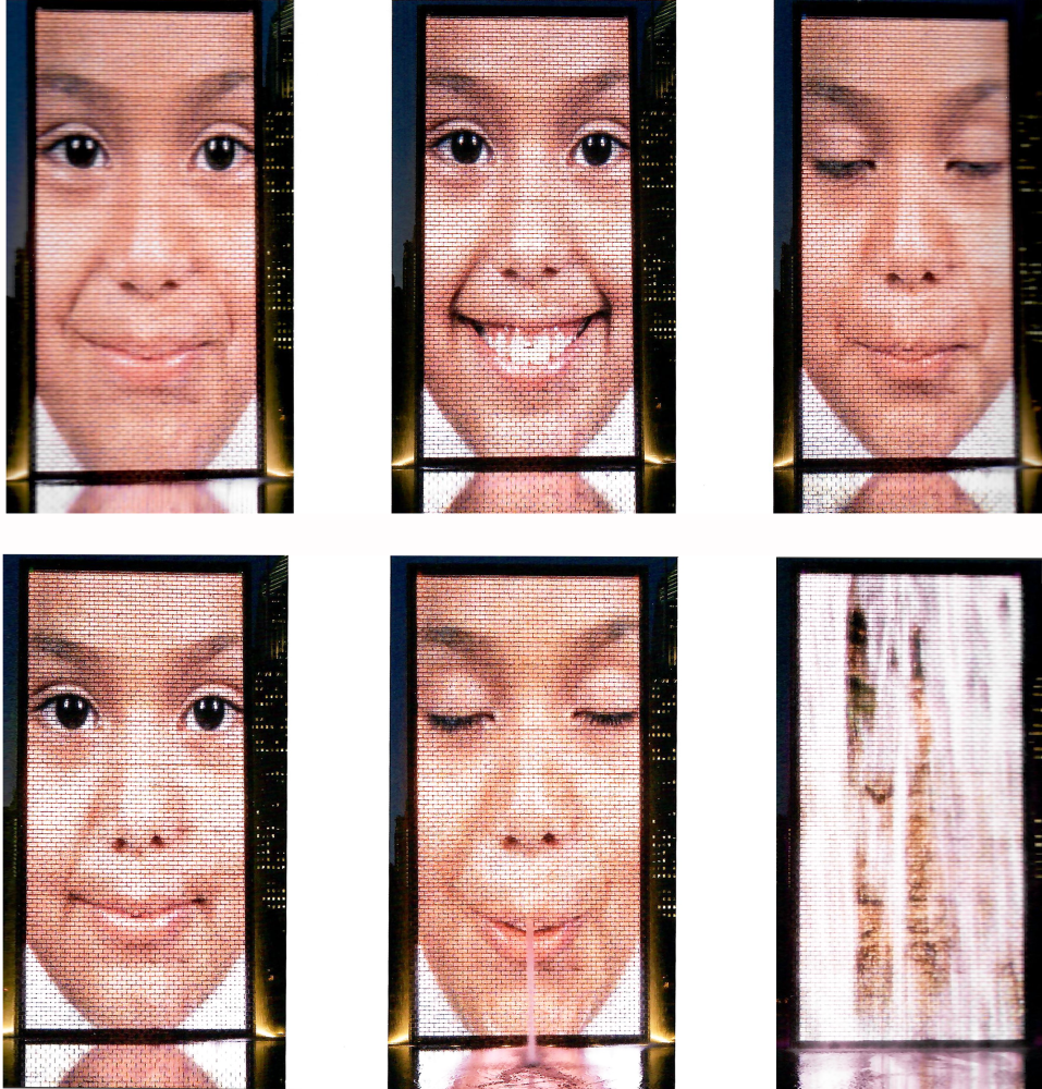 Stills from the video portraits featured in the&amp;nbsp;Crown Fountain.