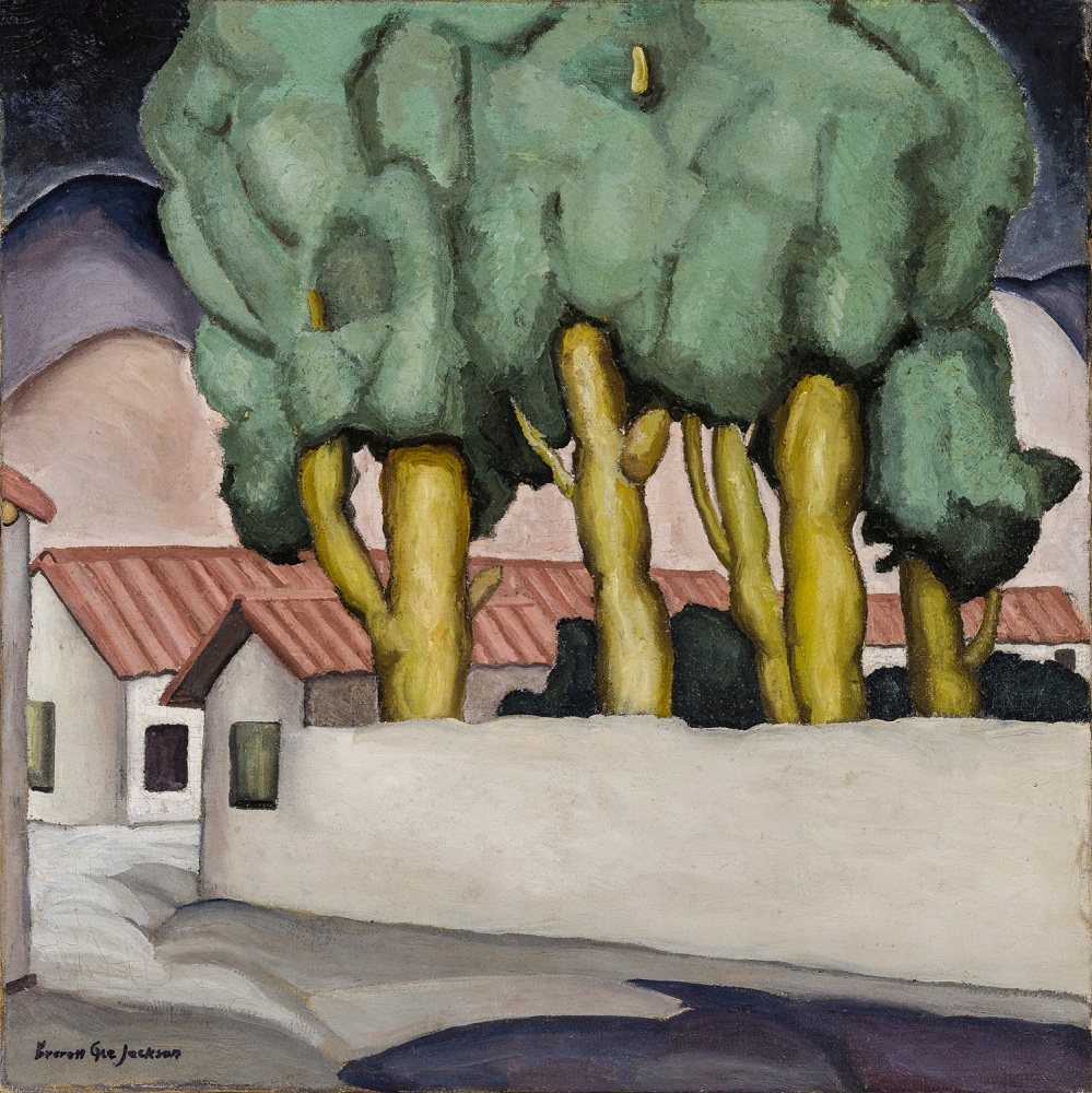 Street in Ajijic, 1926, Oil on canvas, 24 x 24 in.