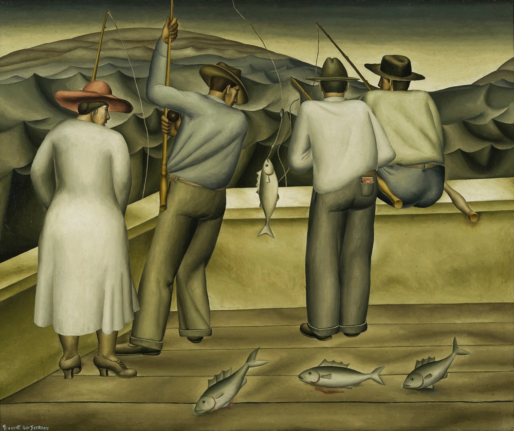 The Fishing Barge, c. 1933, Oil on canvas, 37 1/2 x 44 1/2 in.