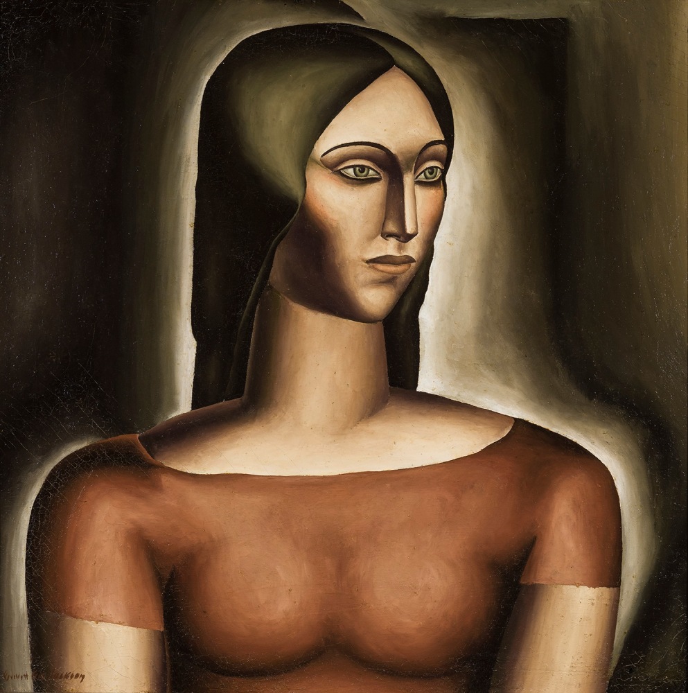 Head of a Woman, c.&nbsp;1932, Oil on canvas, 20 1/8 x 20 3/16 in.