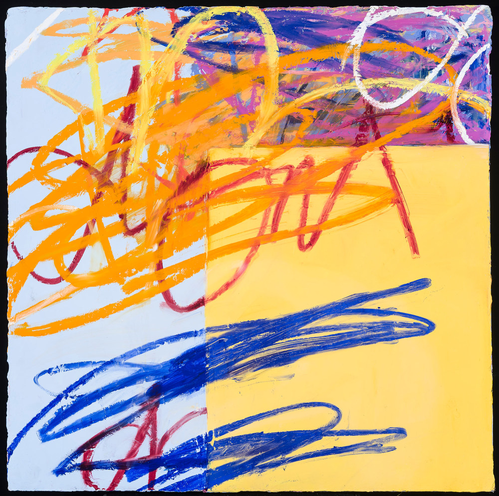 Image of Louisa Chase's &quot;Untitled.&quot; oil and wax on canvas, 20 by 20 inches. Painted in 2008.