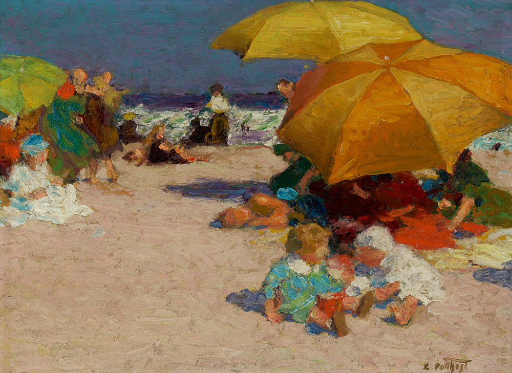Edward Henry Potthast (1857-1927), On the Sands, circa 1912-1915