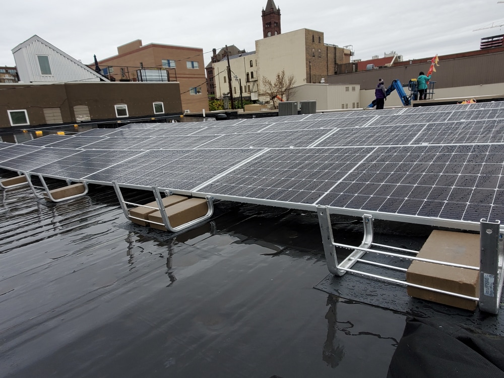 November 2021: Gallery solar is up and running!