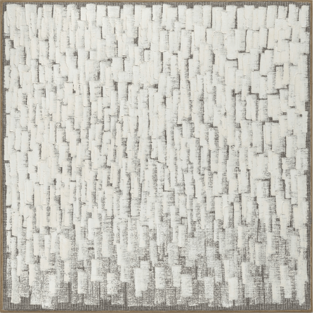 Ha Chong-Hyun (b. 1935), Conjunction 21-73, 2021. Oil on hemp cloth, 70.87 x 70.87 inches, 180 x 180 cm
