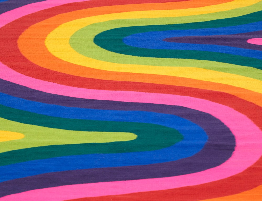 Polly Apfelbaum, Squiggles, 2018, detail
