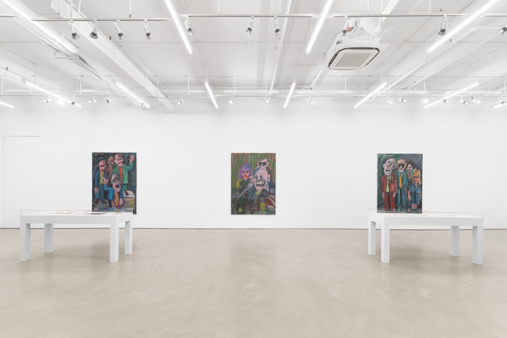 Installation view: Hassan Sharif: Political Paintings (2008&amp;ndash;2009), Alexander Gray Associates, New York, 2022
