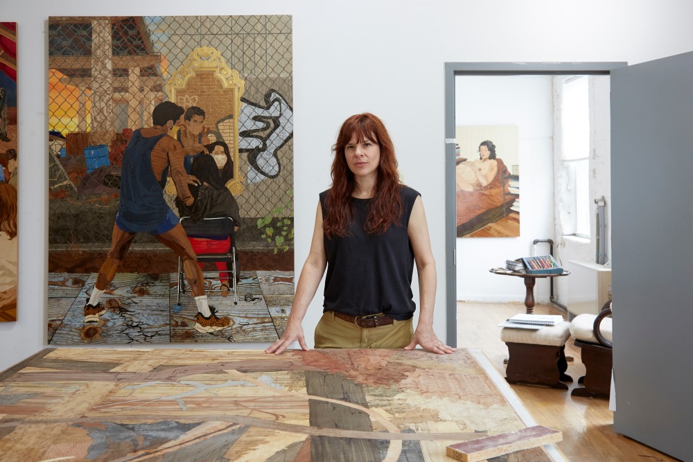 Alison Elizabeth Taylor in her studio