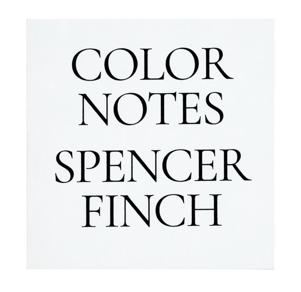 Spencer Finch: Color Notes