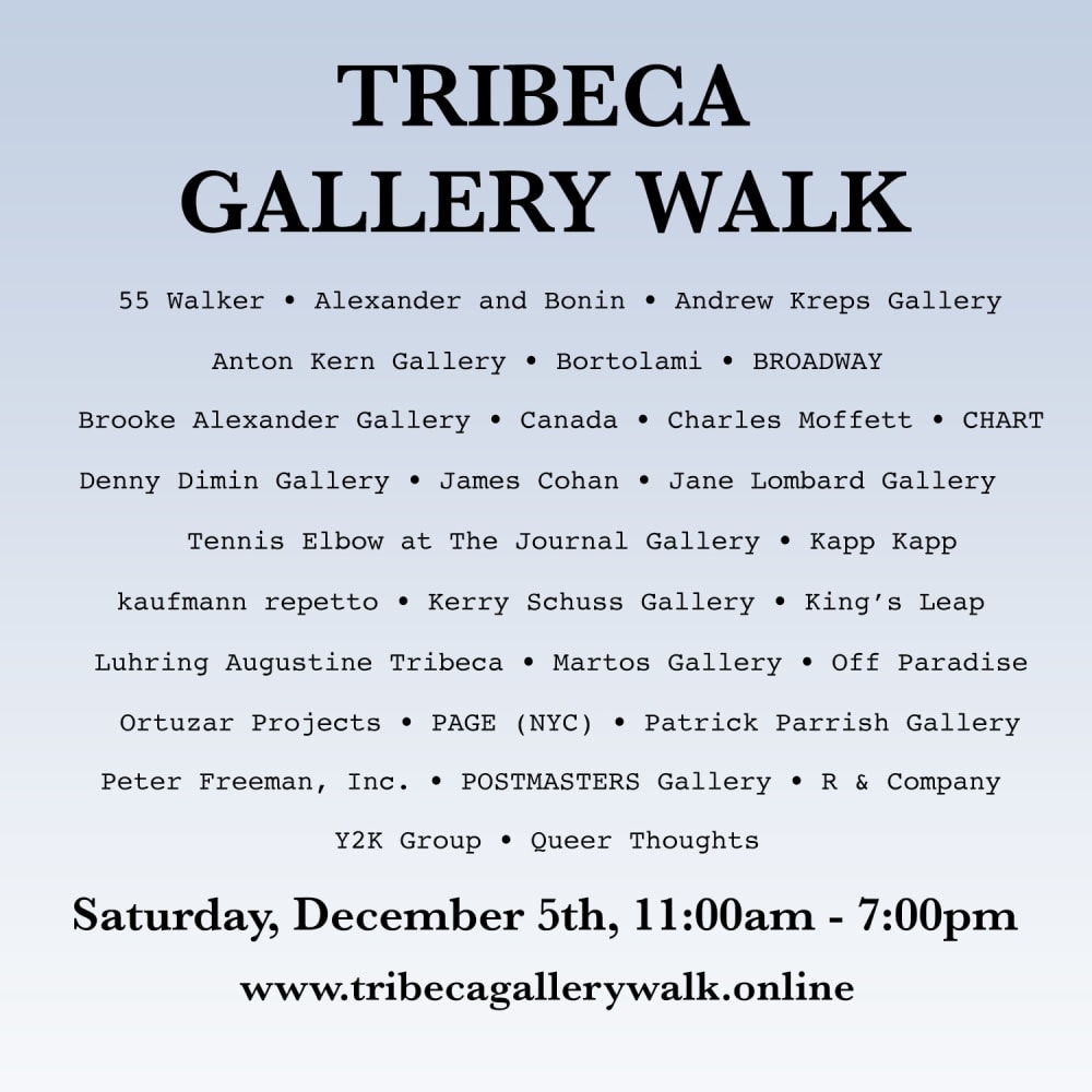 James Cohan at Tribeca Gallery Walk