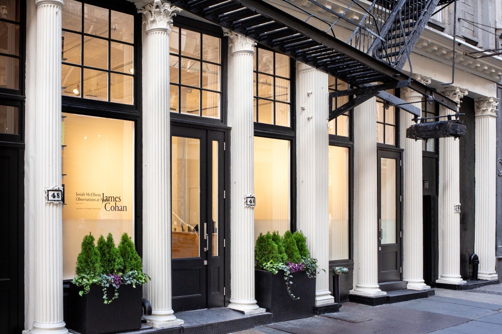 the front of James Cohan Gallery at 48 Walker Street