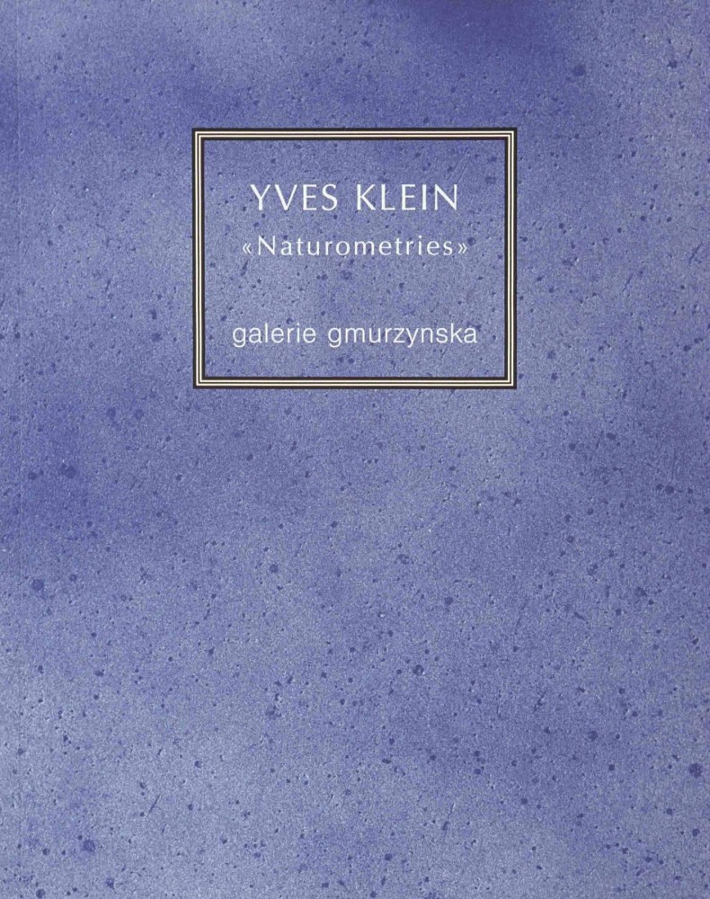 Yves Klein - Publications - Galerie Gmurzynska