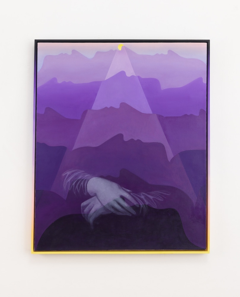 The Constantly Receding Past (Mona), 2024, Oil on linen in painted wood frame, 35 x 29 inches.&amp;nbsp;Courtesy of the artist.

&amp;nbsp;