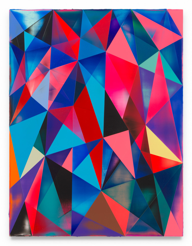 Shannon Finley, Polygoner, 2025,
Acrylic on linen, 59 x 45 1/4 inches.