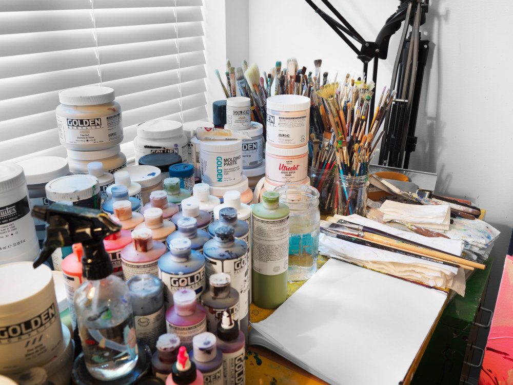 Gabrielle Garland&amp;#39;s studio, New York, NY, 2024.