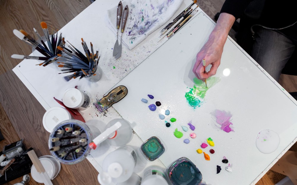 Karel Funk in his studio in Winnipeg, Canada, 2024.

Photography courtesy of Dave Swiecicki.