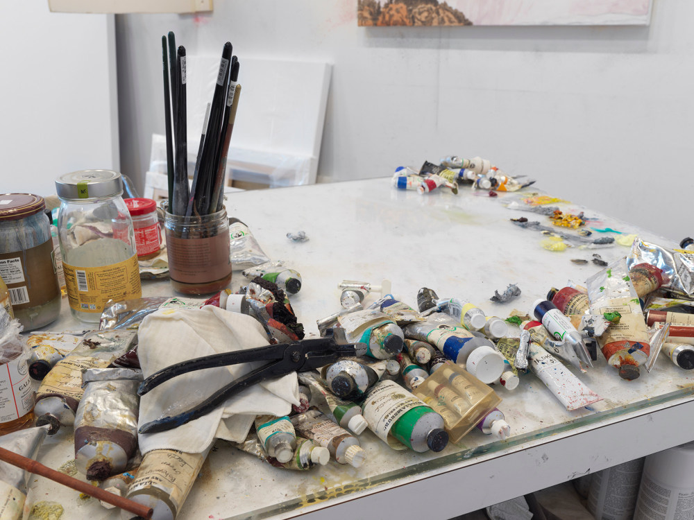 April Gornik&amp;#39;s studio, Sag Harbor, NY, 2024.