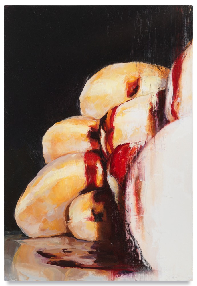 Curtain, 2021, Oil on panel, 26 x 18 inches, 66 x 45.7 cm.