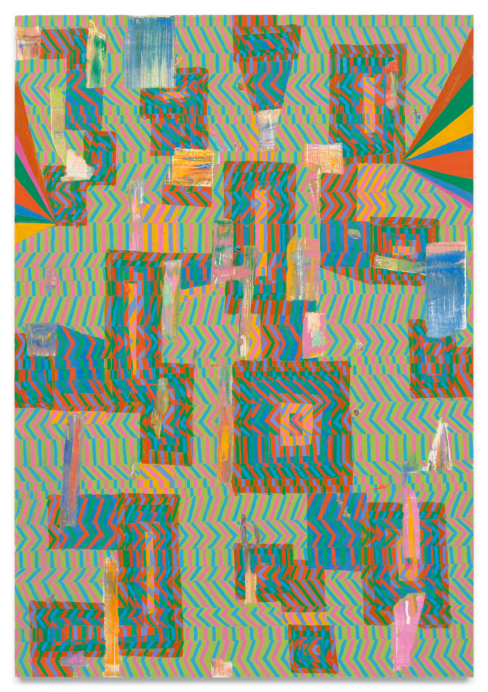 Tomory Dodge, Visitor, 2023, oil on canvas, 72x50 inches, Image courtesy of Miles McEnery Gallery, NY, NY