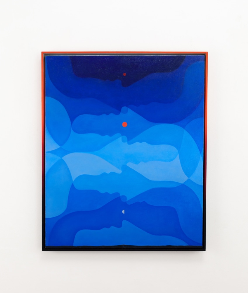 Ad Infinitum, 2023, Oil on linen in painted wood frame, 35 x 29 inches. Courtesy of the artist.