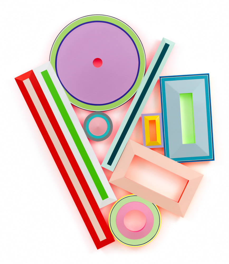 Equilibrium (P.P.9), 2025, Urethane paint on wood,

72 x 60 1/2 inches, 182.9 x 153.7 cm