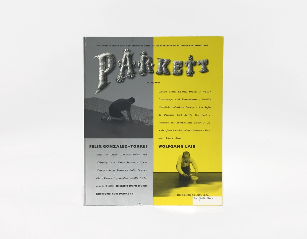 Parkett - Other Selected Publications - Felix Gonzalez-Torres Foundation