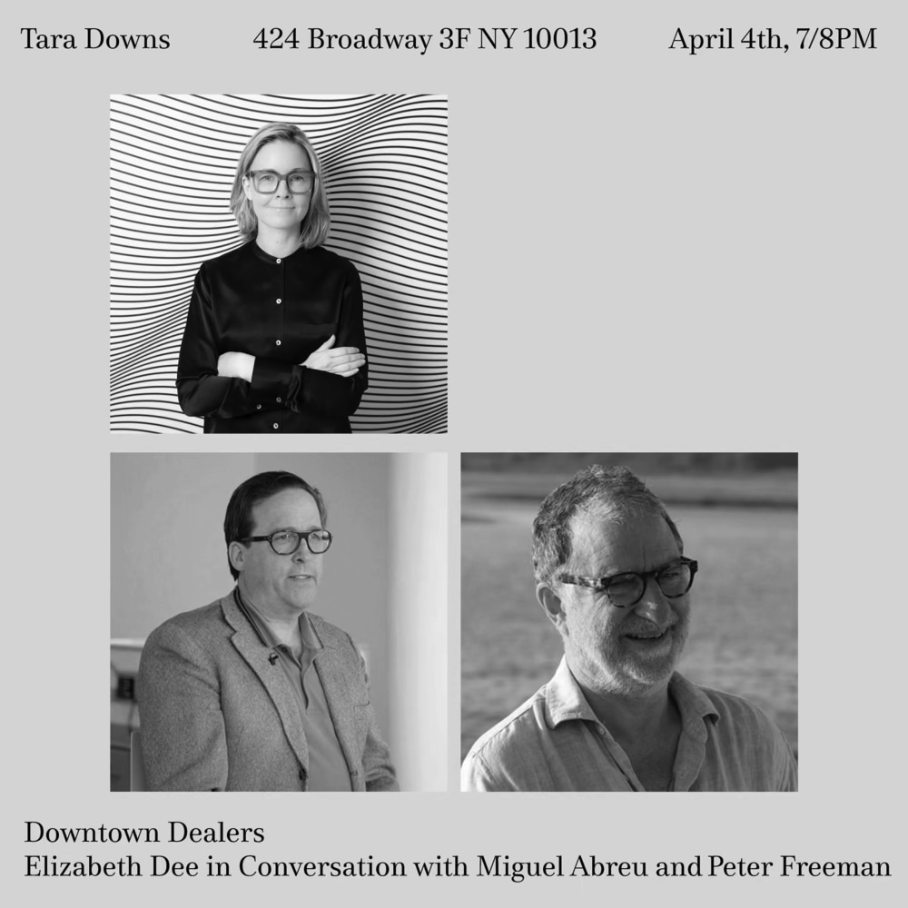 Downtown Dealers: Peter Freeman and Miguel Abreu in conversation with Elizabeth Dee