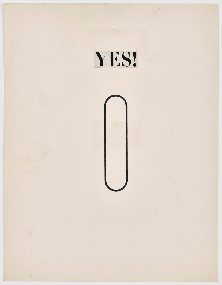 N.H. Pritchard, Untitled (Yes!), no date