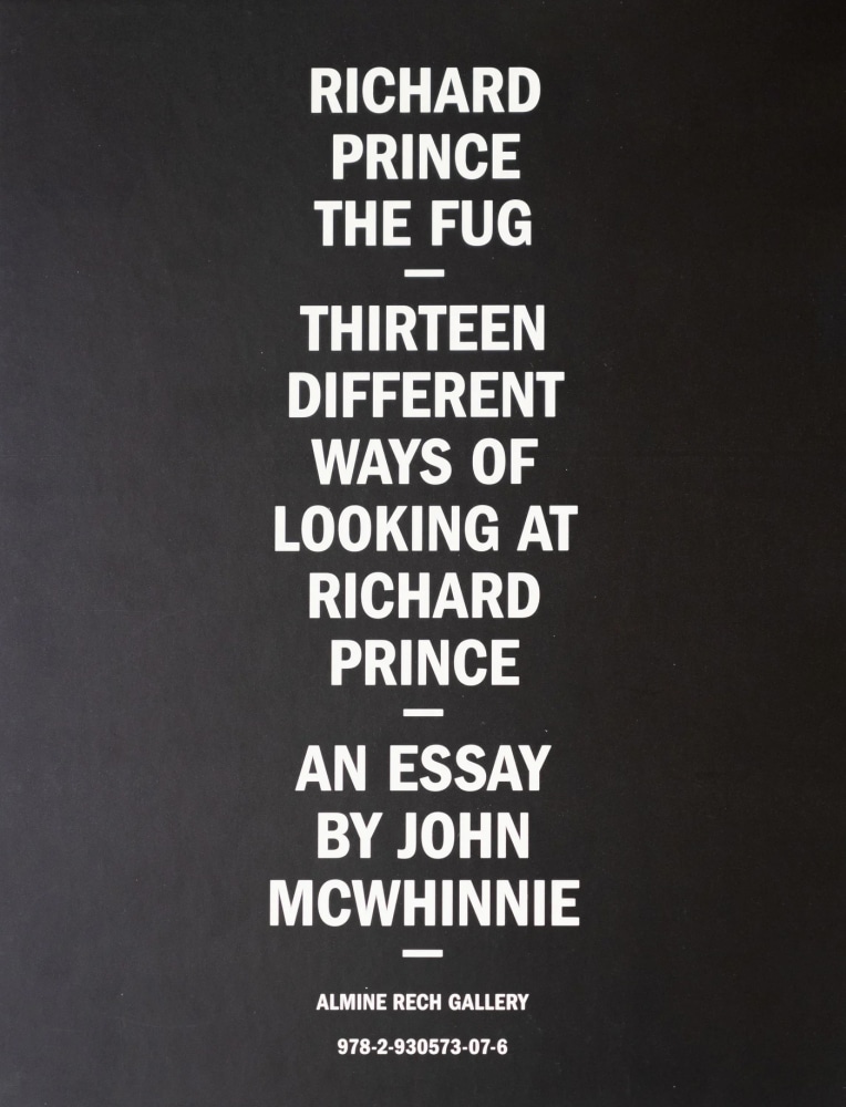 Prince, R. (2011) Richard Prince: The fug - Exhibition Catalogue - Publications - Marc Jancou