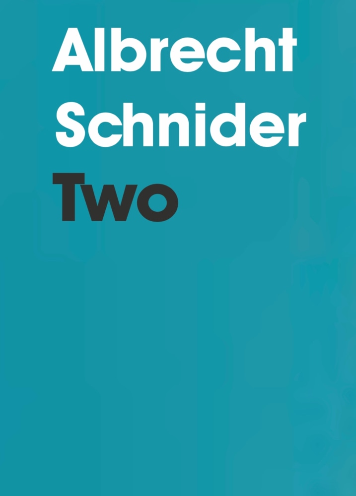 Albrecht Schnider: Two - Gallery Publication - Publications - Marc Jancou