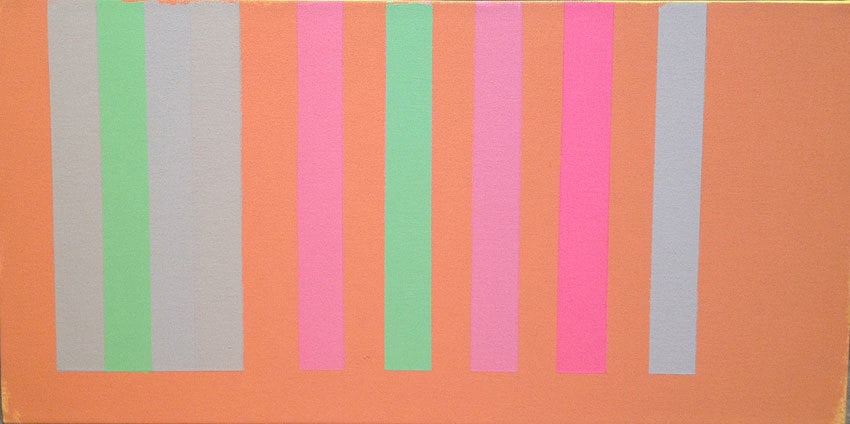 Untitled, 2001-02, acrylic on canvas, 14 x 28 in.