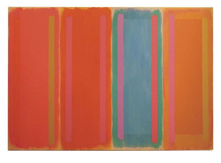 Untitled, 1996, acrylic on canvas, 50 x 72 in.