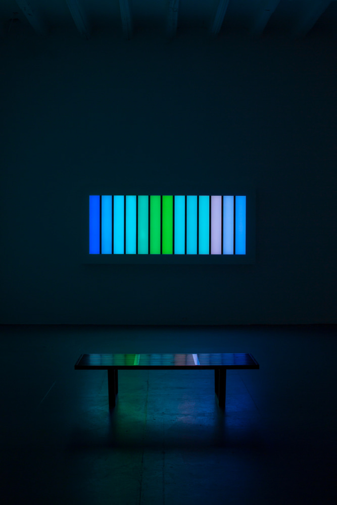LEO VILLAREAL, Coded Spectrum, 2012.
Installation view: CONNERSMITH.