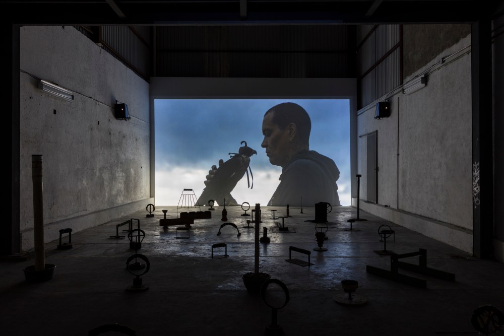 Vista de instalaci&amp;oacute;n de Camale&amp;oacute;n, como parte de Ca&amp;iacute;da libre, kurimanzutto, Ciudad de M&amp;eacute;xico, 2017