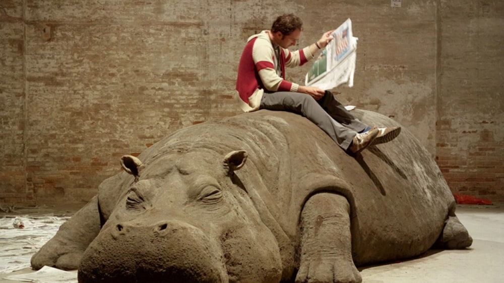 allora y calzadilla participa en  museo de arte carrillo gil - mexico city con hope hippo