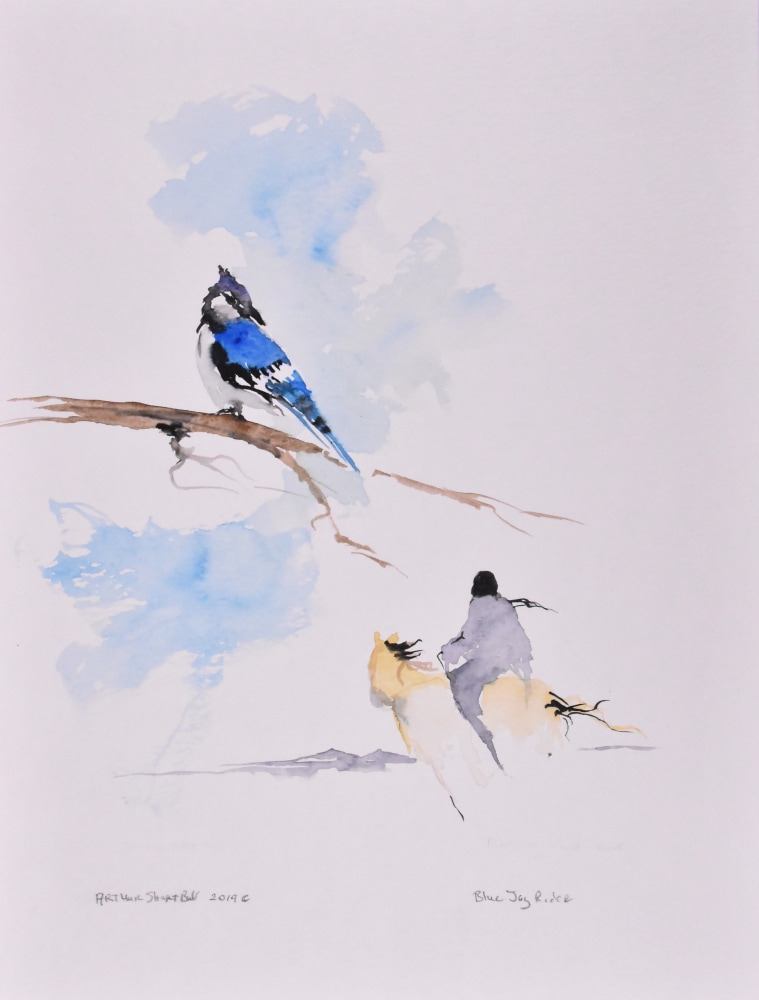 Bird Songs (ziŋtkála olówaŋ pi) - Arthur Short Bull - Viewing Room - Indian Arts and Crafts Board Online Exhibits Viewing Room