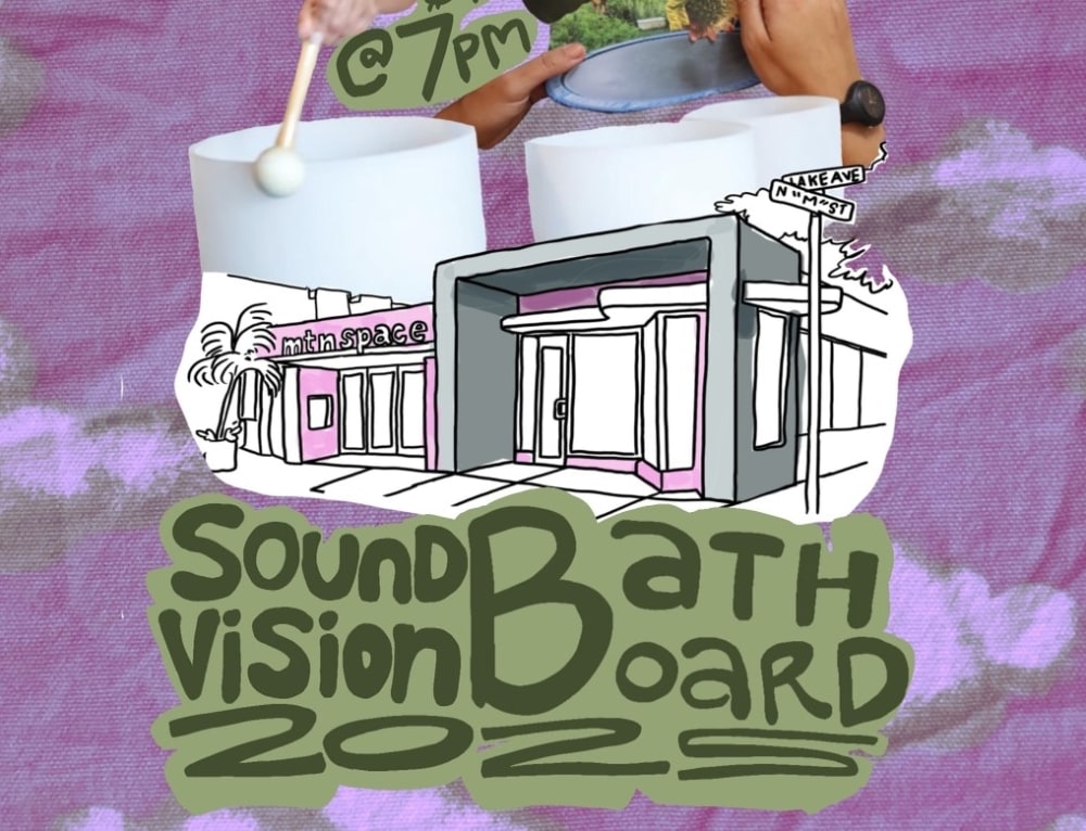 sound bath and 2025 vision boards