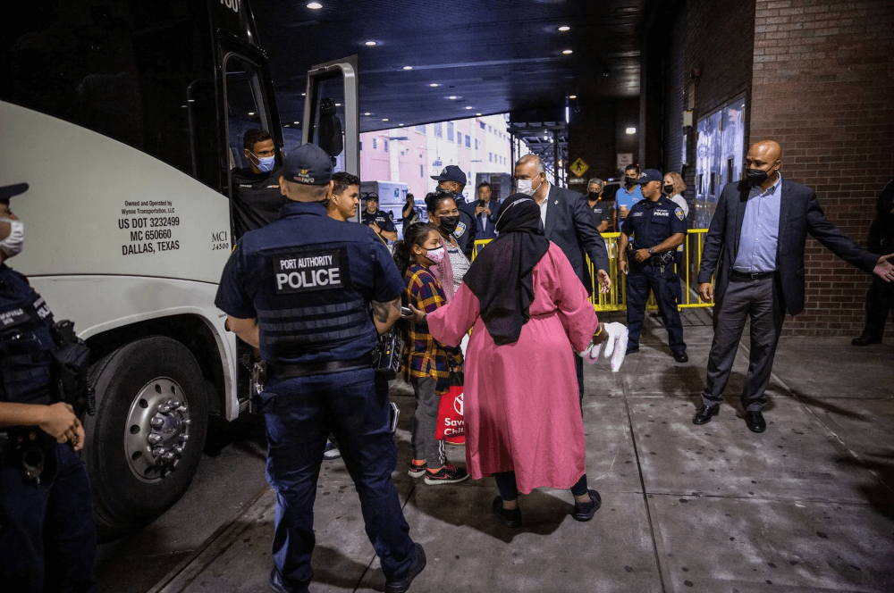 Artists and gallery gather donations for asylum-seekers bused to New York by Texas governor