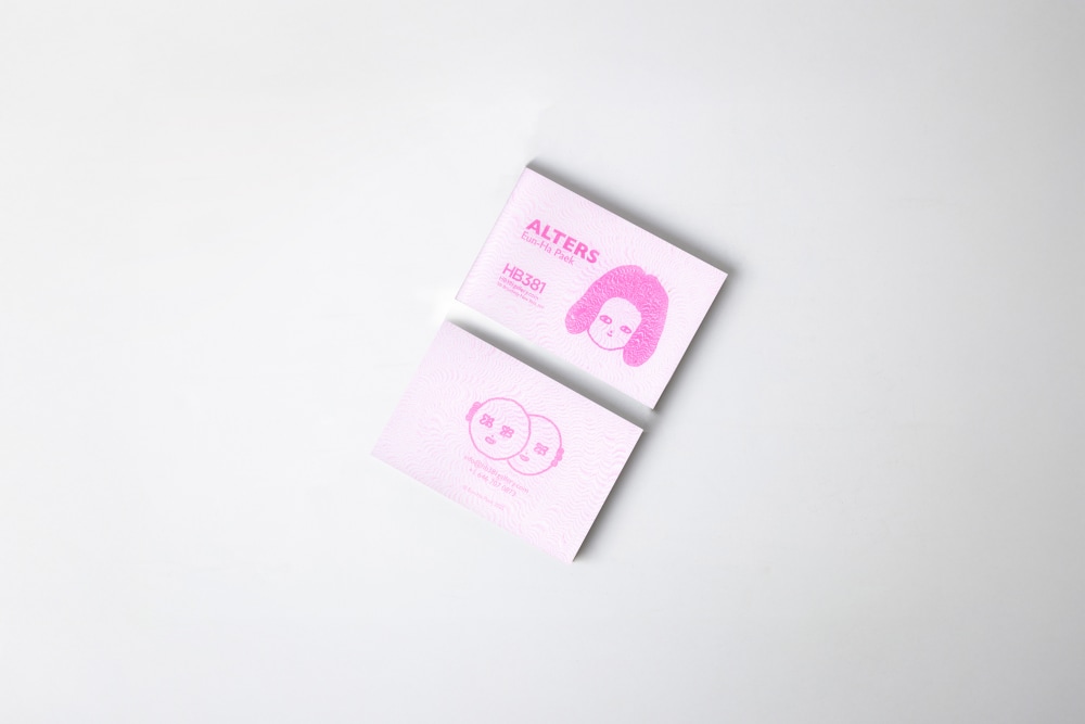 Eun-Ha Paek: Alters

&amp;nbsp;

Risograph Flipbook&amp;nbsp;
Softcover (matte finish)
72 pages
3 x 4.5&amp;quot;
May 2025

&amp;nbsp;

Ilustrated by Eun-Ha Paek
Printed by Rathaus Press, NY