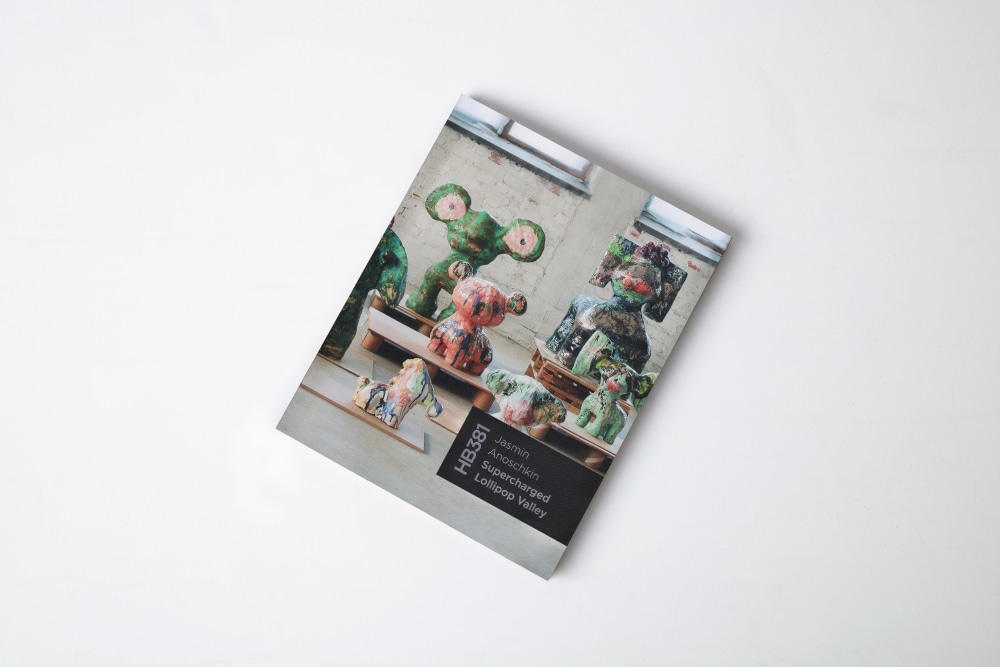 Jasmin Anoschkin:&amp;nbsp;Supercharged Lollipop Valley

&amp;nbsp;

Exhibition Catalogue
Softcover (embossed, matte finish)
48 pages
10 x 8&amp;quot;
September 2023

&amp;nbsp;

Essay by Kati Heljakka
Photography by Chikako Harada, Robert Levin, Joe Kramm, &amp;amp; Jefunne Gimpel&amp;nbsp;
Catalogue Design by LevievanderMeer, Amsterdam
Printing by robstolk&amp;reg;, Amsterdam&amp;nbsp;
