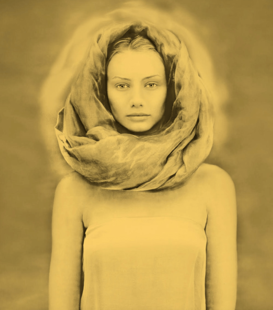 Joyce Tenneson, Larissa in Gold, 1990s