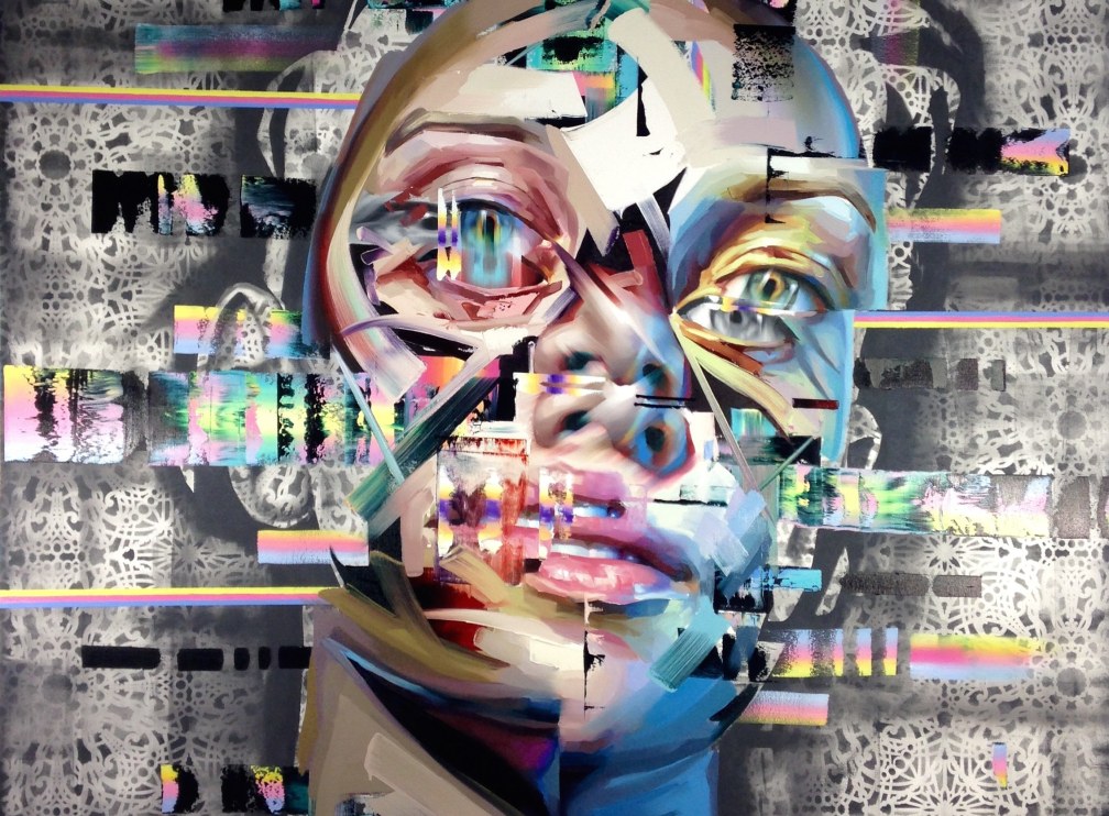 Justin Bower's Deconstructed Human Portraiture