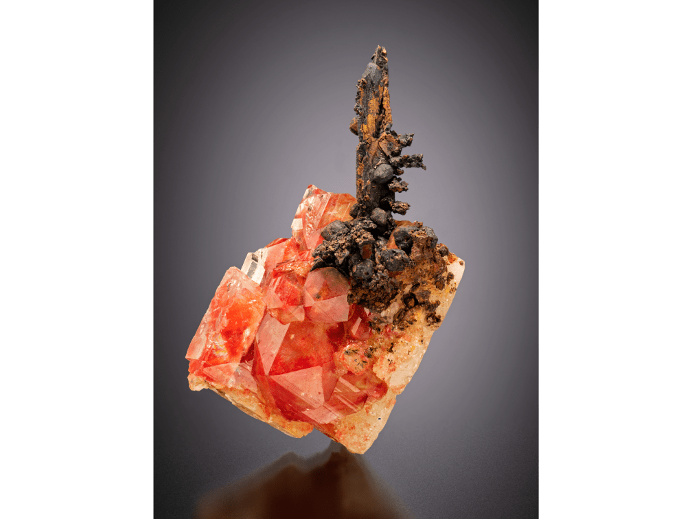 Calcite with Copper and Chalcotrichite inclusions