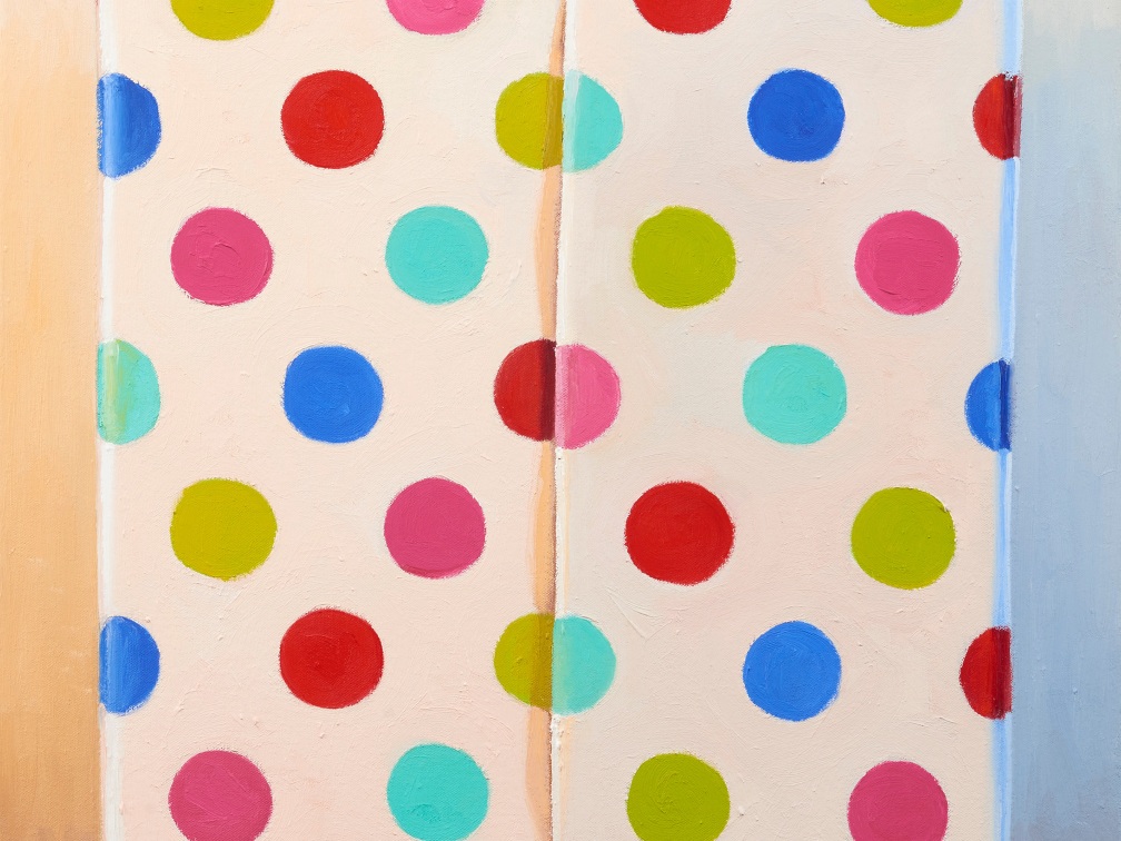 Ray Kleinlein, "Polka Dots," 2016, oil on canvas, 30 x 20 in.