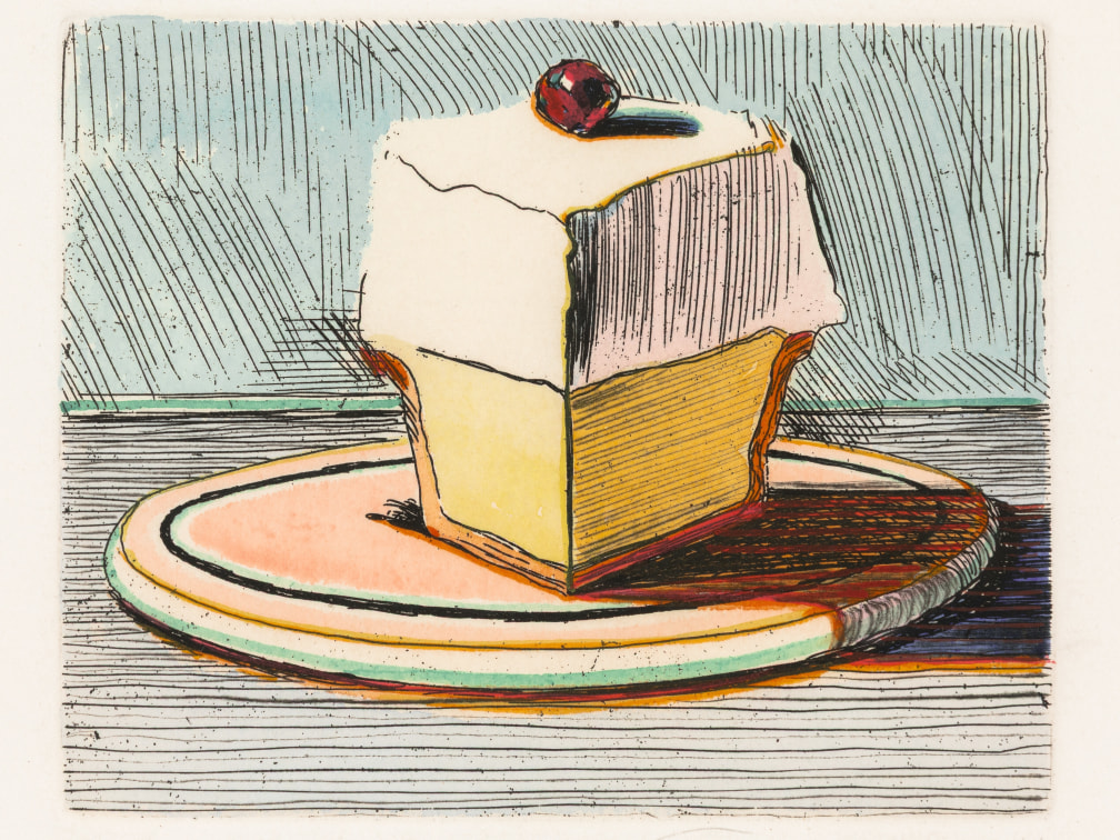 Wayne Thiebaud Freeway Curve, 1979 drypoint and aquatint  A.P. 1 18 3/4 x 32 3/4 in. [image]; 22 3/4 x 29 3/4 in. [sheet]