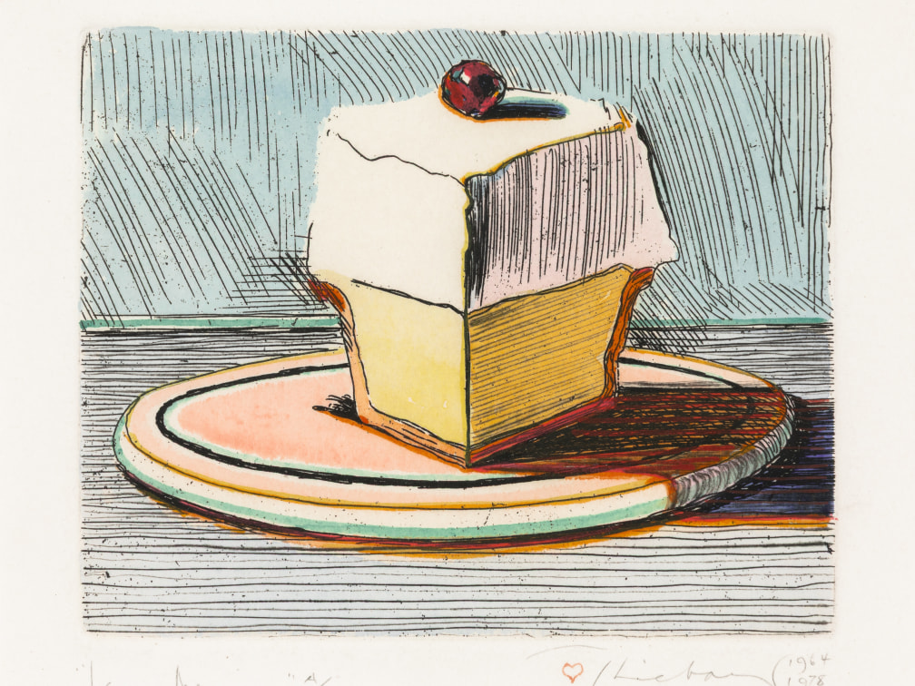 Wayne Thiebaud Freeway Curve, 1979 drypoint and aquatint  A.P. 1 18 3/4 x 32 3/4 in. [image]; 22 3/4 x 29 3/4 in. [sheet]