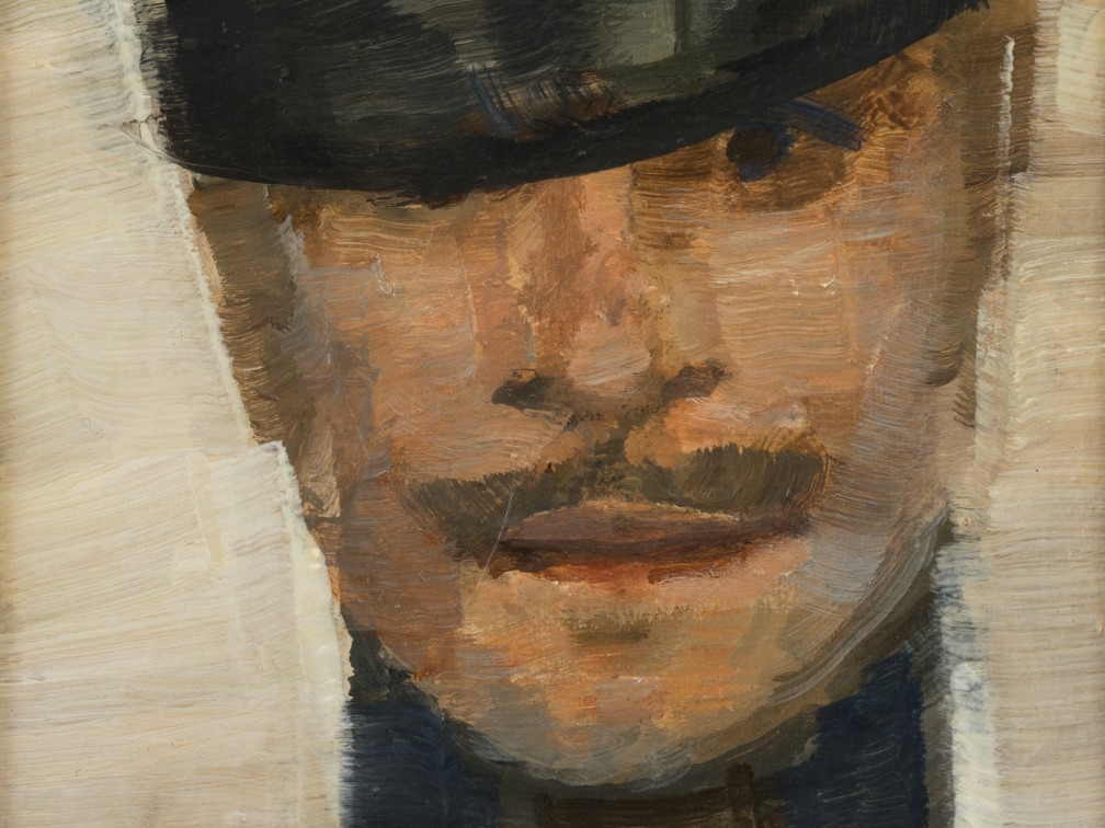 David Fertig Chasseur à Cheval, 2006  oil on wood  9 1/2 x 11 5/8 in.